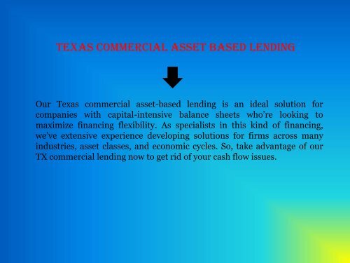TX Small Business Loans