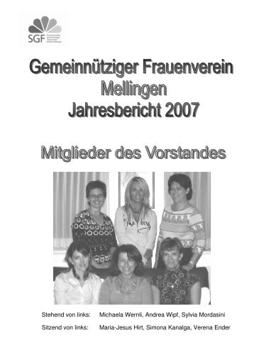 Vorstand 2007 - Aargauische Gemeinnützige Frauenvereine