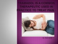 Buy Tramadol Without Prescription Used to Treat Pain 