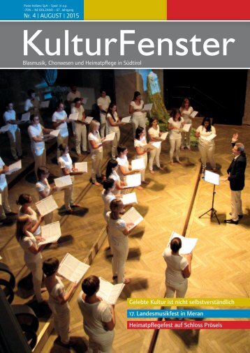 KulturFenster Nr. 04/2015 - August 2015