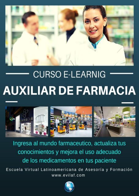 CURSO AUXILIAR DE FARMACIA A DISTANCIA