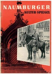 Naumburger Kulturspiegel vom Juli 1957