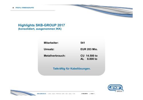 SKB-GROUP Unternehmenspräsentation (2017)