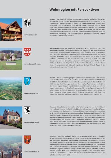 Winterthur und Umgebung - die Region zum Leben (PDF