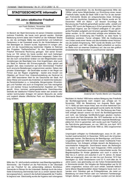 Amtsblatt Nr. 01 vom 07.01.2009 - Sömmerda