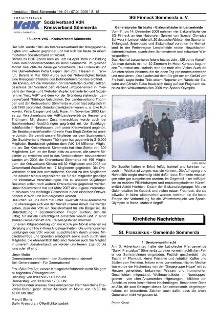 Amtsblatt Nr. 01 vom 07.01.2009 - Sömmerda