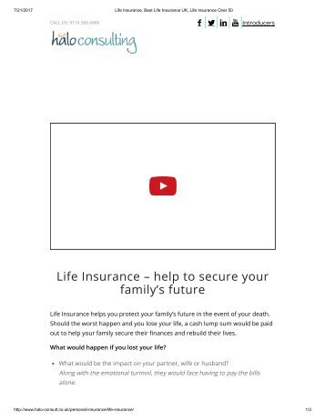 Life Insurance, Best Life Insurance UK, Life Insurance Over 50