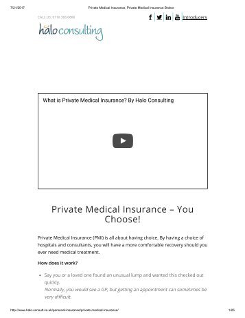 Private Medical Insurance, Private Medical Insurance Broker