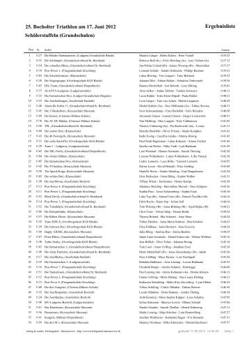 Schüler 3+4 - Aasee-Triathlon