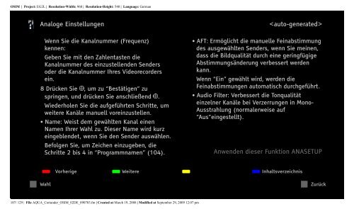 Sony KDL-40W5830 - KDL-40W5830 Consignes d&rsquo;utilisation Allemand