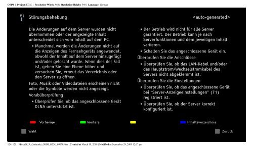 Sony KDL-40W5830 - KDL-40W5830 Consignes d&rsquo;utilisation Allemand