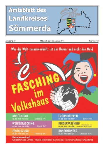 Nummer 3, erschienen am 26. Januar 2011 - Landkreis Sömmerda