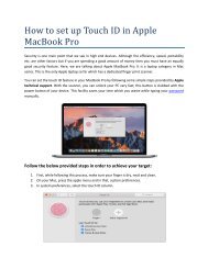 How to set up Touch ID in Apple MacBook Pro