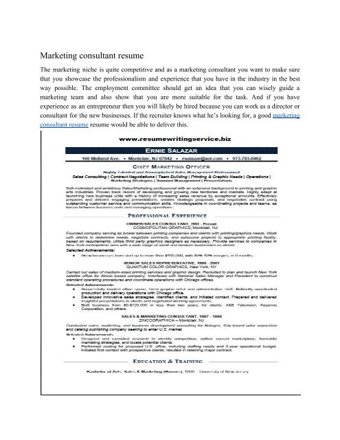 10+ Up to Date Resume Writing Samples for Different Industries