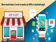 How Much Does It Cost To Make An IOS Or Android App?