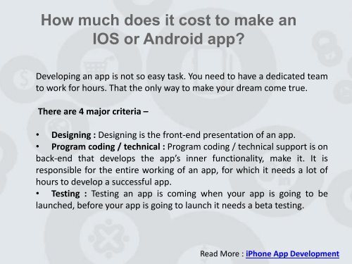How Much Does It Cost To Make An IOS Or Android App?