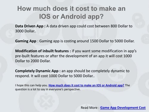 How Much Does It Cost To Make An IOS Or Android App?