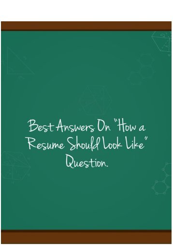 resume critique checklist