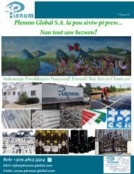 Plenum Global Haiti Catalogue Volume III
