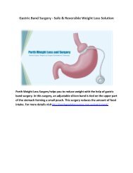 Gastric Band Surgery - Safe & Reversible Weight Loss Solution