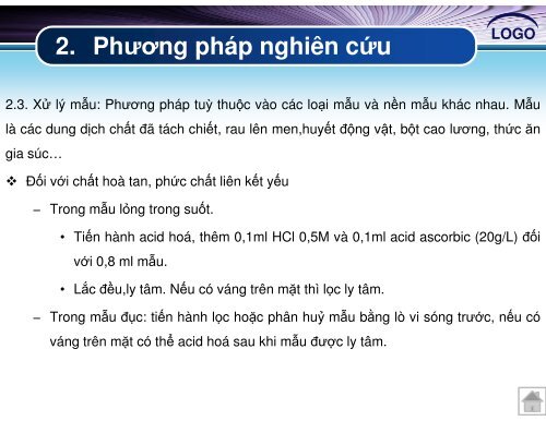 PHÂN TÍCH ĐỒNG THỜI Na, K, Mg VÀ Ca & Cu, Ni, Zn, Co, Mn VÀ Fe TRONG MẪU THỰC PHẨM BẰNG SẮC KÝ ION