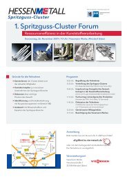 1. Spritzguss-Cluster Forum - Industrieplatz Hessen