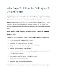 What Steps To Follow For Dell Laptop To Get Print Outs