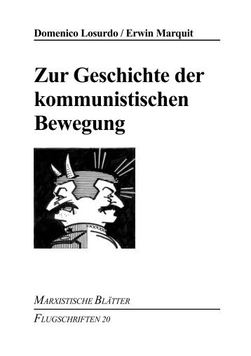 Losurdo - Zur Geschichte der kommunistischen Bewegung