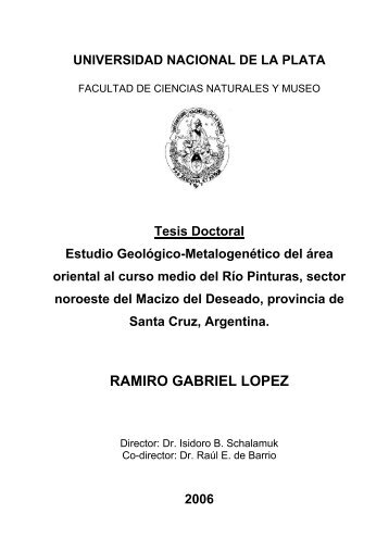 Tesis Doctoral Ramiro Lopez (2006)