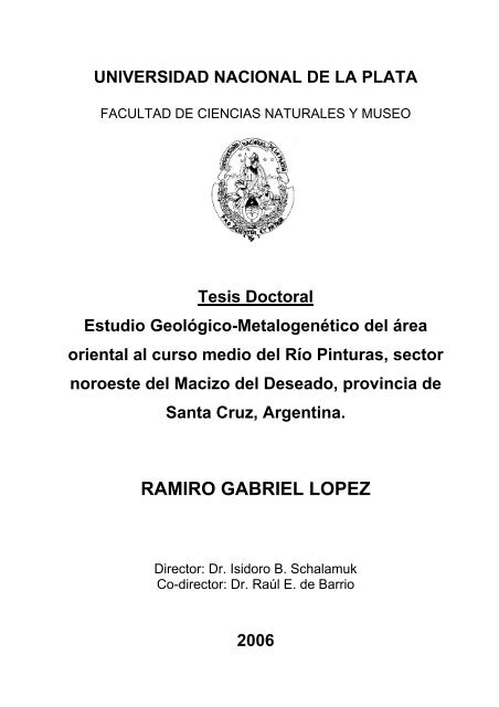 Tesis Doctoral Ramiro Lopez (2006)