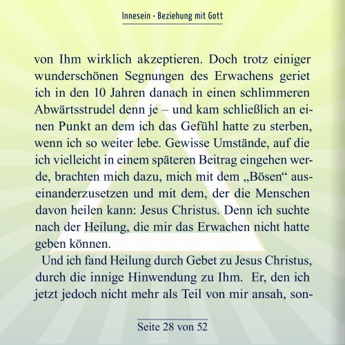 Innesein - Beziehung mit Gott