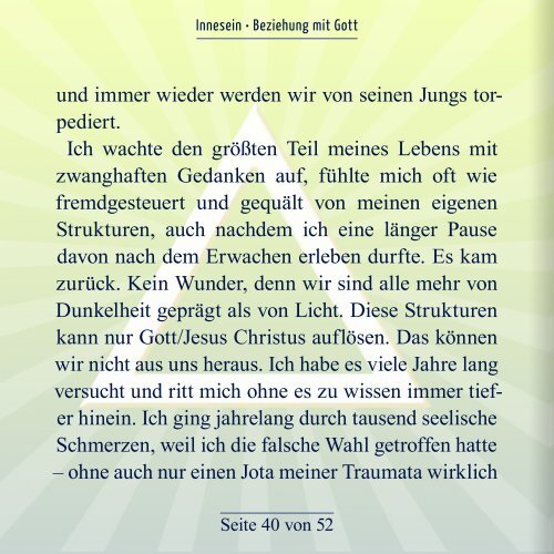 Innesein - Beziehung mit Gott