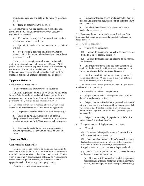 Claves para la Taxonomía de Suelos