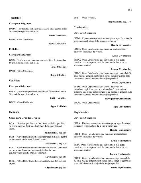 Claves para la Taxonomía de Suelos