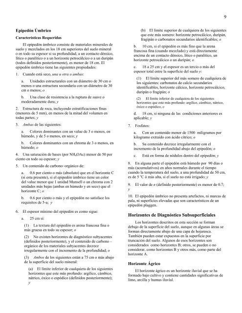 Claves para la Taxonomía de Suelos