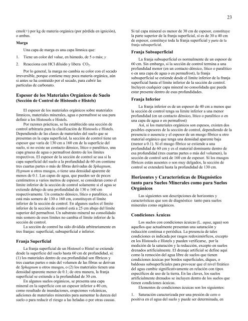 Claves para la Taxonomía de Suelos