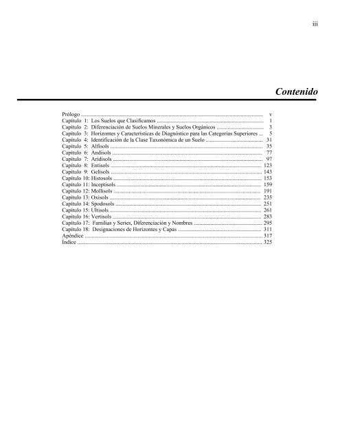 Claves para la Taxonomía de Suelos