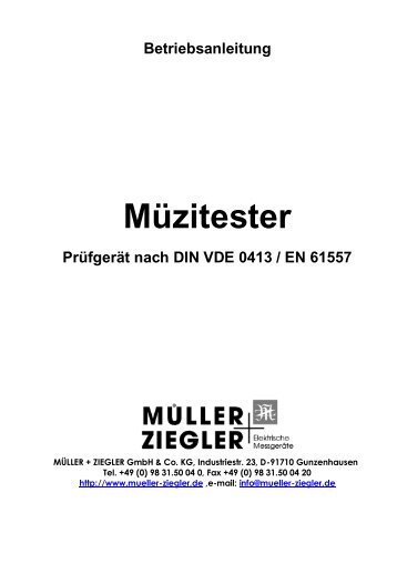 Müzitester - Müller + Ziegler GmbH & Co. KG