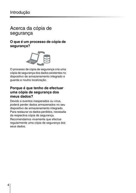 Sony VPCEC4S1E - VPCEC4S1E Guida alla risoluzione dei problemi Portoghese