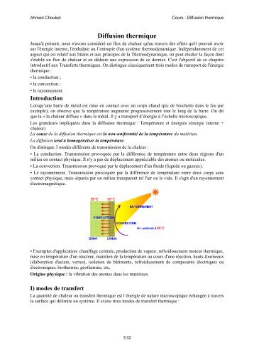 Diffusion thermique