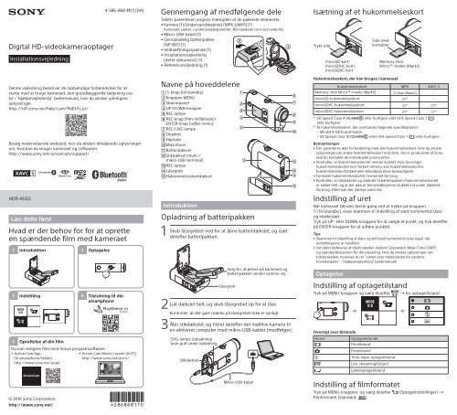 Sony RM-LVR3 - RM-LVR3 Manuel logiciel Danois