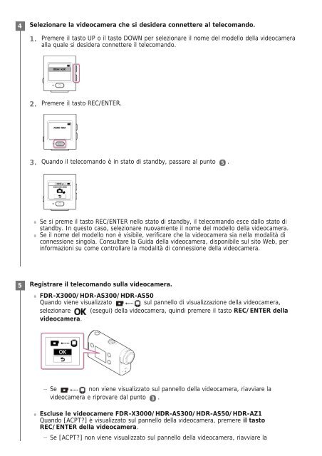 Sony RM-LVR3 - RM-LVR3 Manuel d'aide Italien