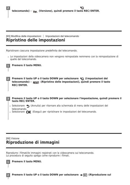 Sony RM-LVR3 - RM-LVR3 Manuel d'aide Italien