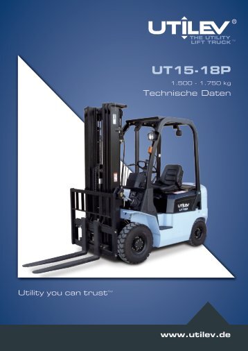 UT15-18P Diesel-Treibgas-Stapler 1,5 bis 1,75 T Datenblatt Publikationsnr. 99990026 Rev.04