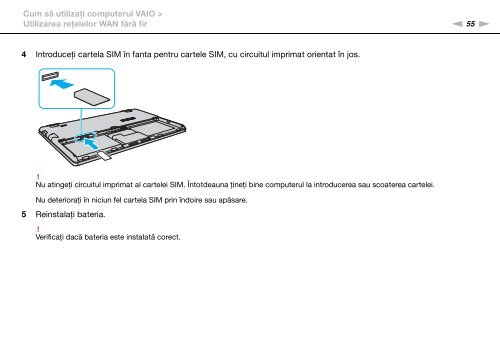 Sony VPCX11Z1R - VPCX11Z1R Istruzioni per l'uso Rumeno