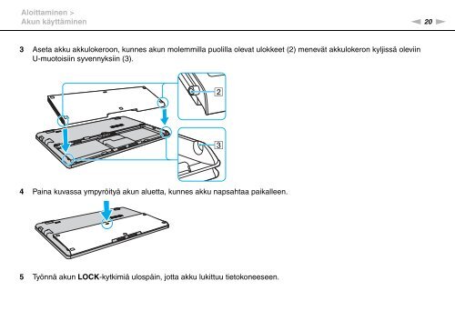 Sony VPCX11Z1R - VPCX11Z1R Istruzioni per l'uso Finlandese