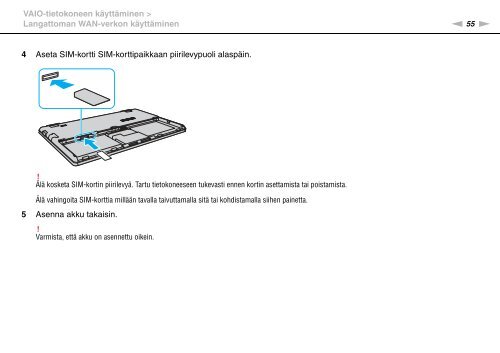 Sony VPCX11Z1R - VPCX11Z1R Istruzioni per l'uso Finlandese