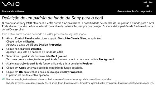 Sony VGN-S2XP - VGN-S2XP Manuel logiciel Portugais