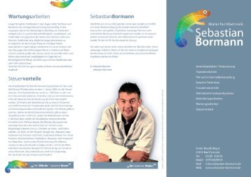 Wartungsarbeiten - Malerfachbetrieb Sebastian Bormann Bad Pyrmont