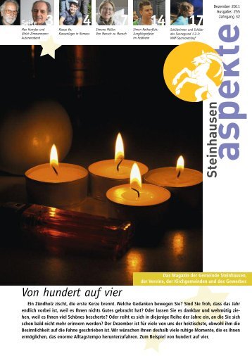 Ausgabe 12/2011 - Aspekte Steinhausen